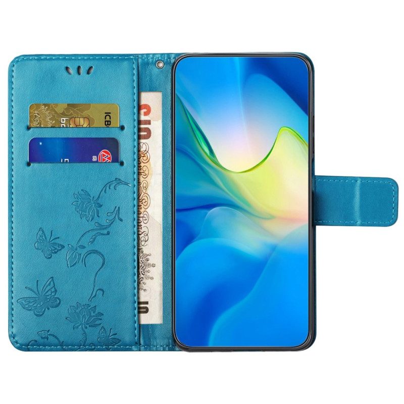 Folio-hoesje voor OnePlus 10T 5G Bloemen