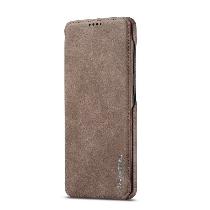 Bescherming Hoesje voor Samsung Galaxy A31 Folio-hoesje Lc.imeeke Ledereffect