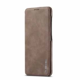 Bescherming Hoesje voor Samsung Galaxy A31 Folio-hoesje Lc.imeeke Ledereffect