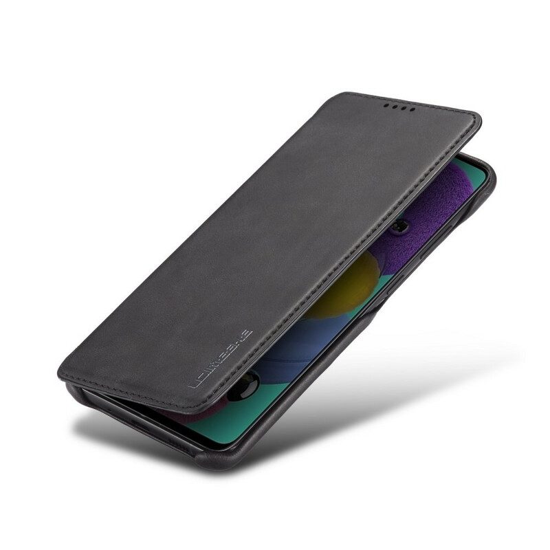 Bescherming Hoesje voor Samsung Galaxy A31 Folio-hoesje Lc.imeeke Ledereffect