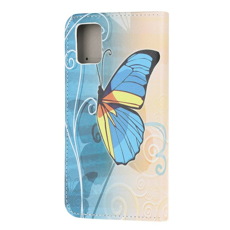 Flip Case voor Samsung Galaxy A31 Vlinders