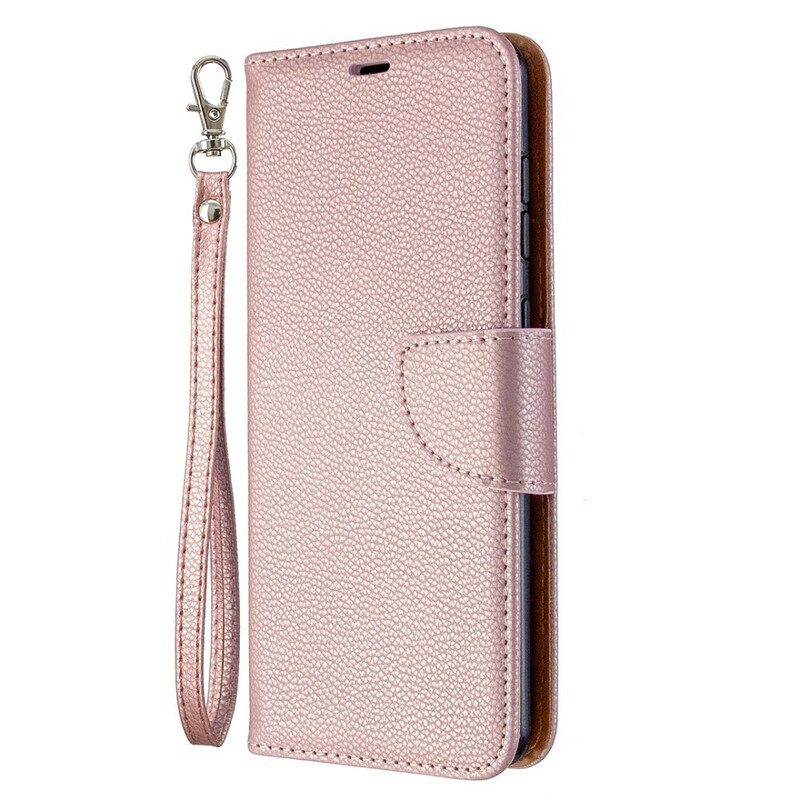 Folio-hoesje voor Samsung Galaxy A31 Flip Case Lychee Rabat Schuin