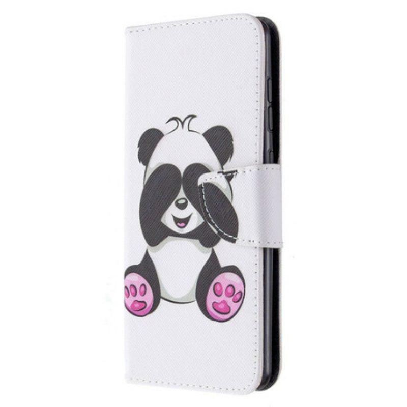 Folio-hoesje voor Samsung Galaxy A31 Panda-plezier