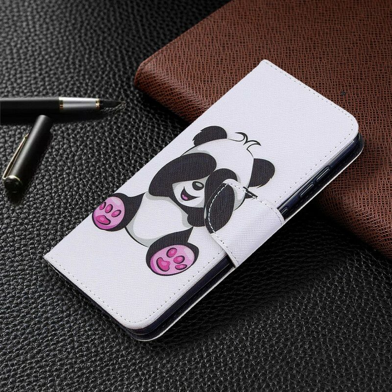 Folio-hoesje voor Samsung Galaxy A31 Panda-plezier