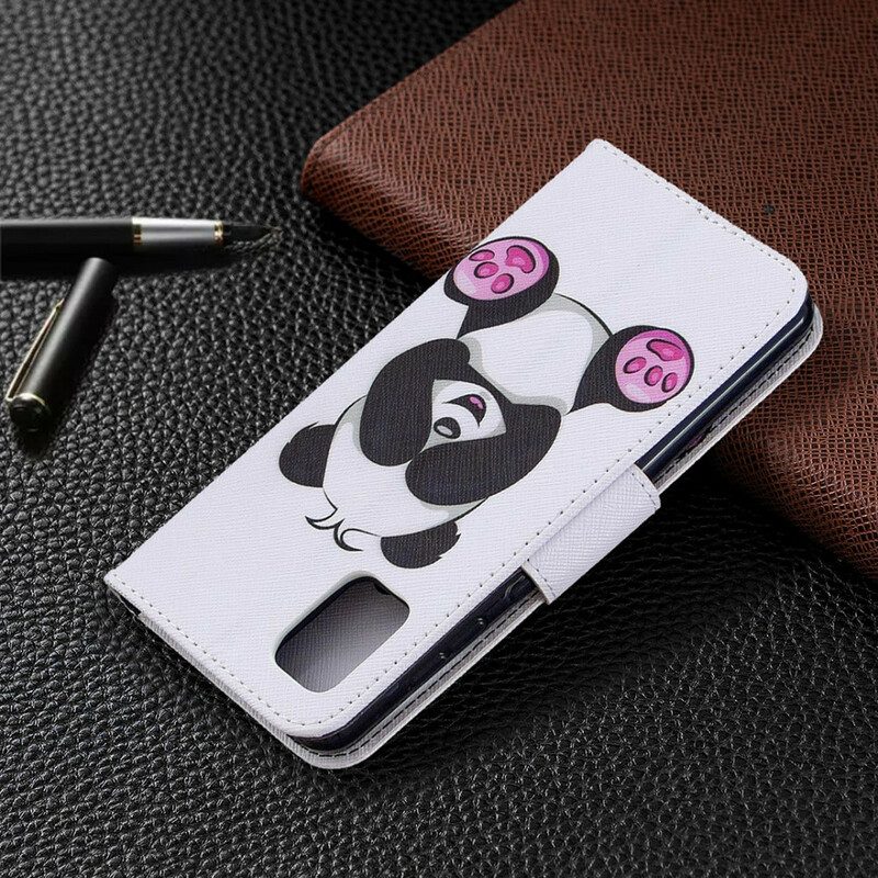 Folio-hoesje voor Samsung Galaxy A31 Panda-plezier