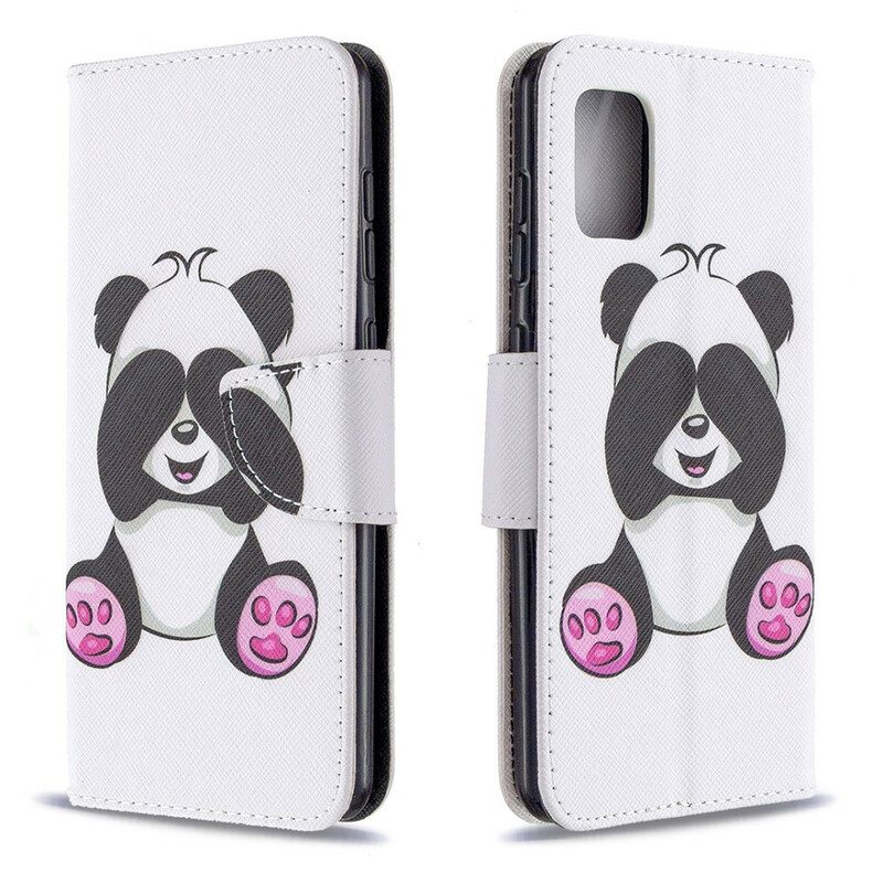 Folio-hoesje voor Samsung Galaxy A31 Panda-plezier