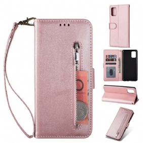 Folio-hoesje voor Samsung Galaxy A31 Portemonnee Met Lanyard