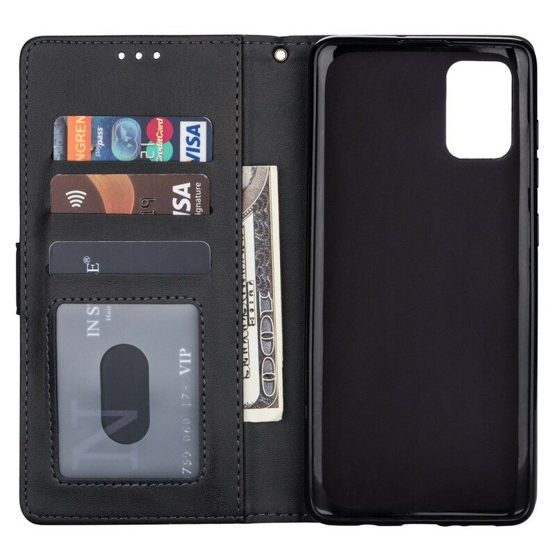 Folio-hoesje voor Samsung Galaxy A31 Portemonnee Met Lanyard