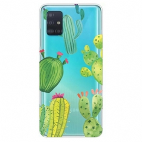 Hoesje voor Samsung Galaxy A31 Aquarel Cactussen