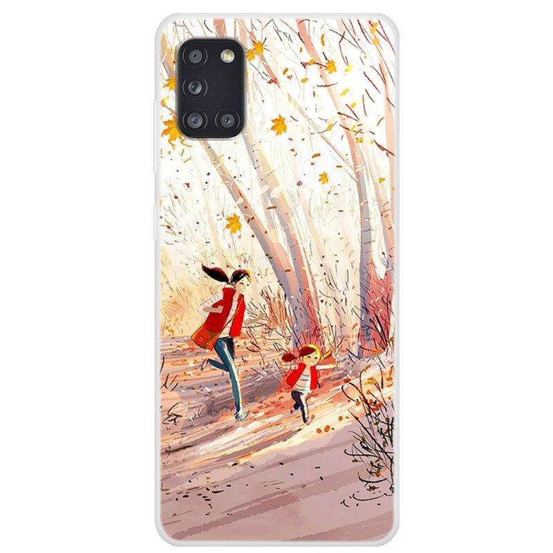 Hoesje voor Samsung Galaxy A31 Herfst Landschap