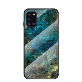 Hoesje voor Samsung Galaxy A31 Premium Kleuren Gehard Glas