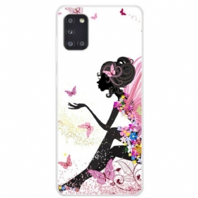 Hoesje voor Samsung Galaxy A31 Vlinder Dame