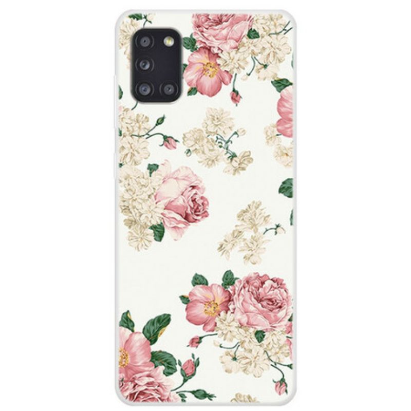 Hoesje voor Samsung Galaxy A31 Vrijheid Bloemen