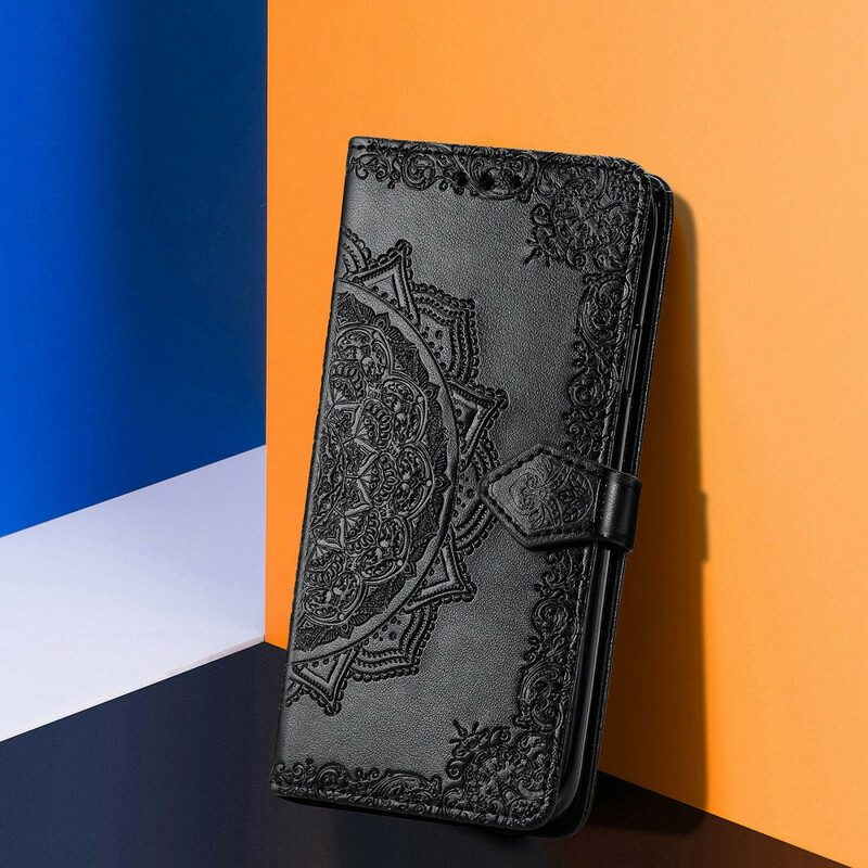 Folio-hoesje voor Oppo Find X3 Pro Mandala Middeleeuwen