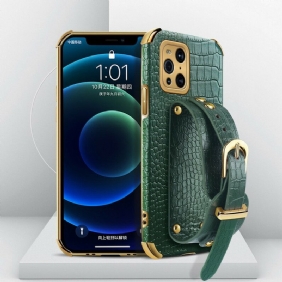 Hoesje voor Oppo Find X3 Pro Croco Band