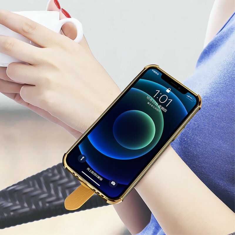 Hoesje voor Oppo Find X3 Pro Croco Band