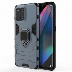 Hoesje voor Oppo Find X3 Pro Ringbestendig