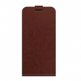 Leren Hoesje voor Oppo Find X3 Pro Folio-hoesje Verticale Flap Met Leereffect