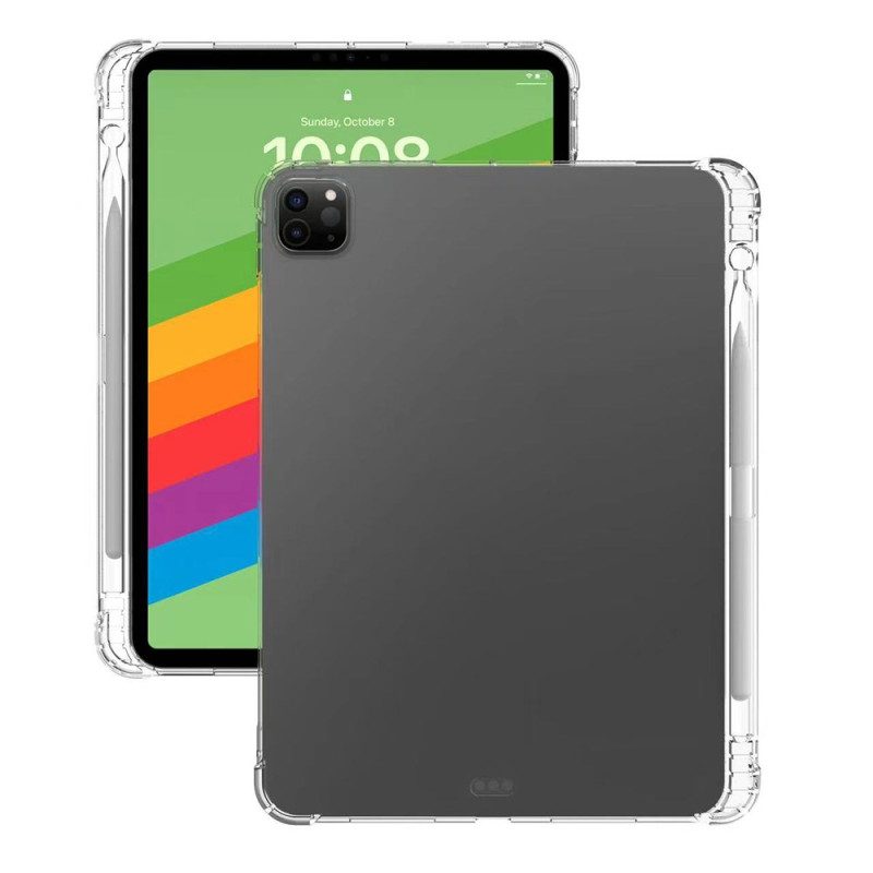 Hoesje Case iPad Pro 13 (2024) Telefoonhoesje Transparante Stylushouder