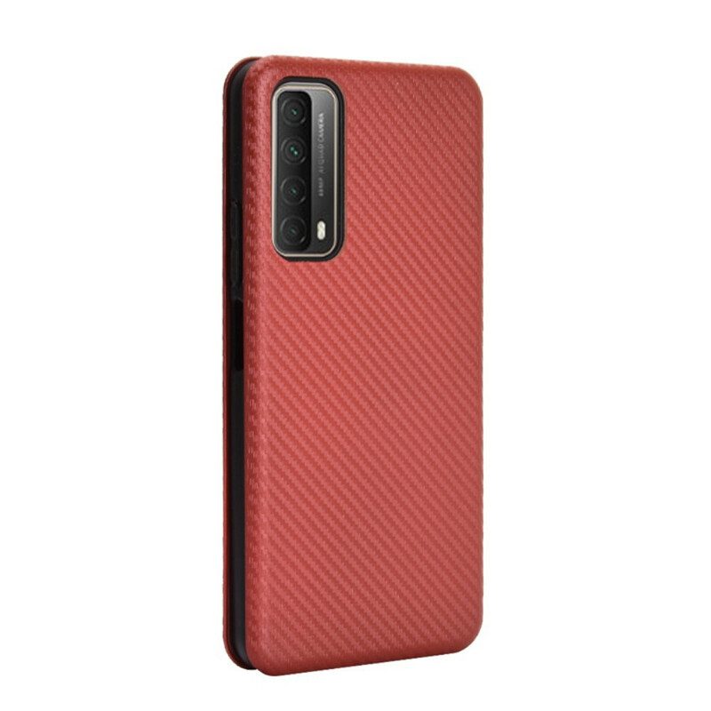 Bescherming Hoesje voor Huawei P Smart 2021 Folio-hoesje Koolstofvezel