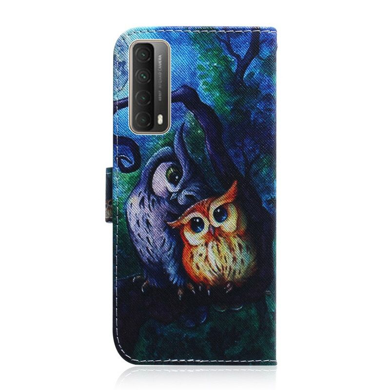 Flip Case voor Huawei P Smart 2021 Schilderij Van Uilen