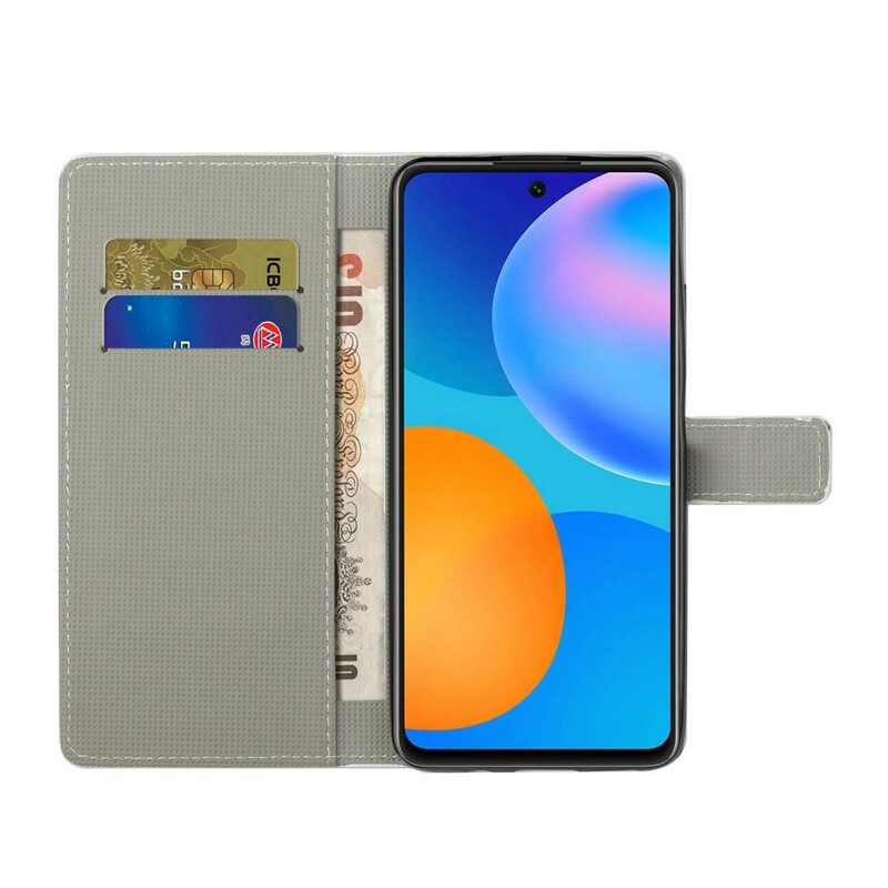 Flip Case voor Huawei P Smart 2021 Tik Op Mijn Mobiele Telefoon