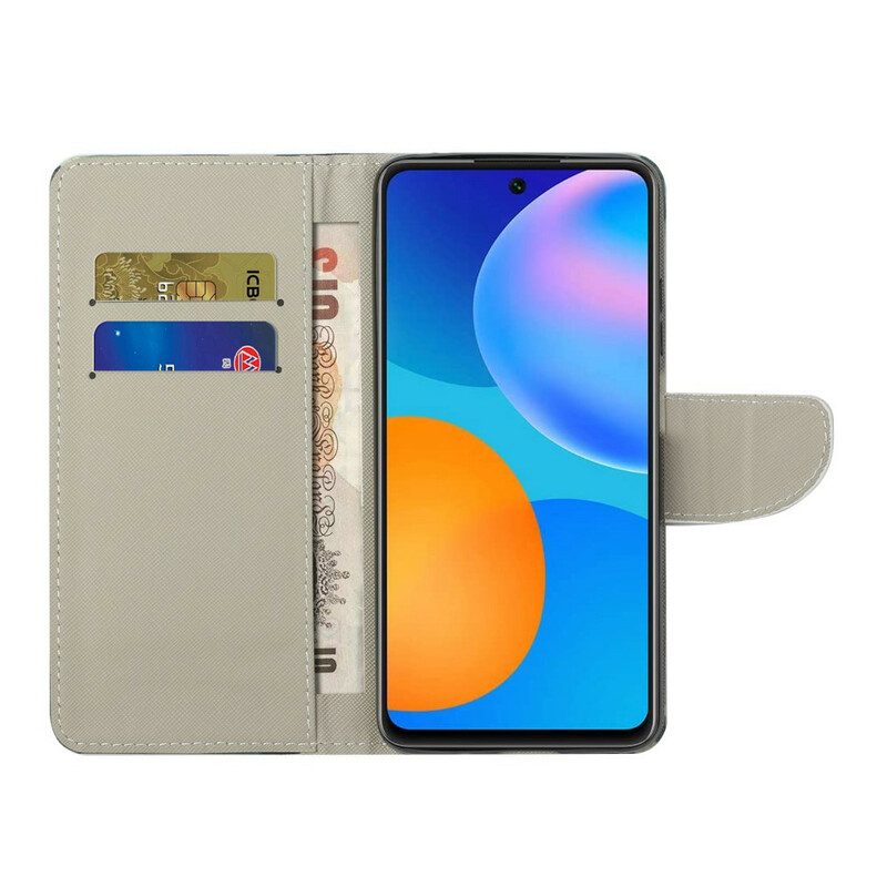 Flip Case voor Huawei P Smart 2021 Vlinders