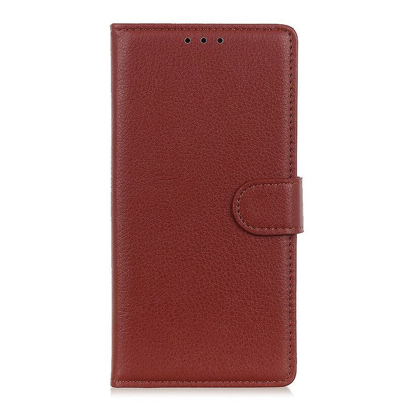 Folio-hoesje voor Huawei P Smart 2021 Lychee-textuur