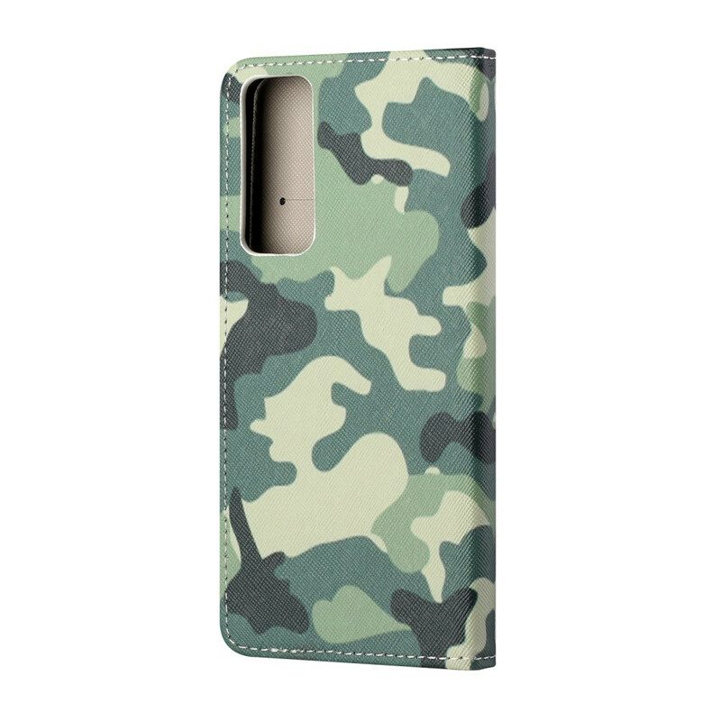 Folio-hoesje voor Huawei P Smart 2021 Militaire Camouflage