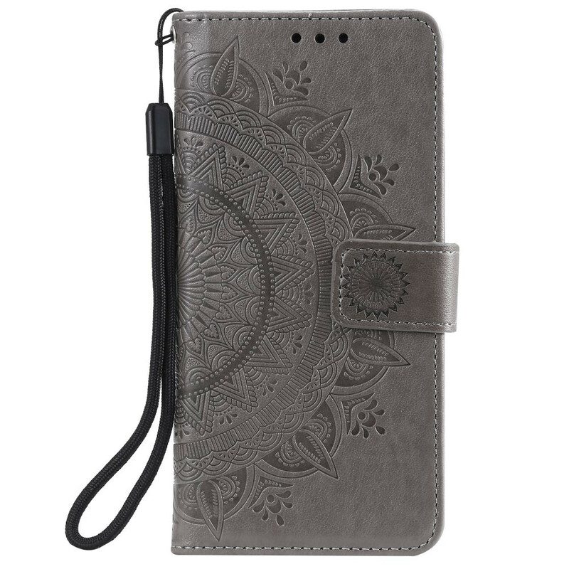 Folio-hoesje voor Huawei P Smart 2021 Zon Mandala