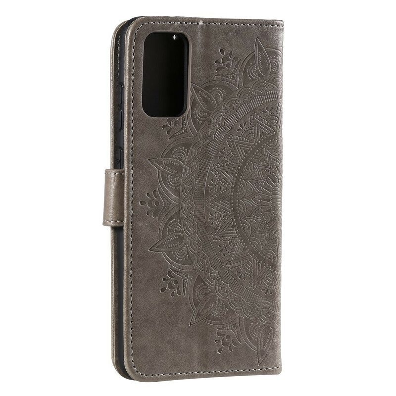 Folio-hoesje voor Huawei P Smart 2021 Zon Mandala