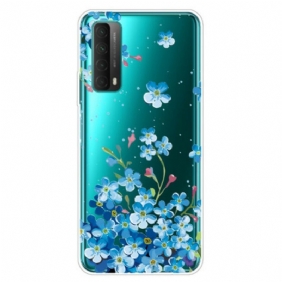 Hoesje voor Huawei P Smart 2021 Boeket Van Blauwe Bloemen