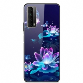 Hoesje voor Huawei P Smart 2021 Fancy Flowers Gehard Glas