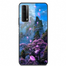 Hoesje voor Huawei P Smart 2021 Fantasie Landschap Gehard Glas