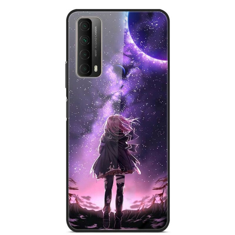 Hoesje voor Huawei P Smart 2021 Fantasie Landschap Gehard Glas