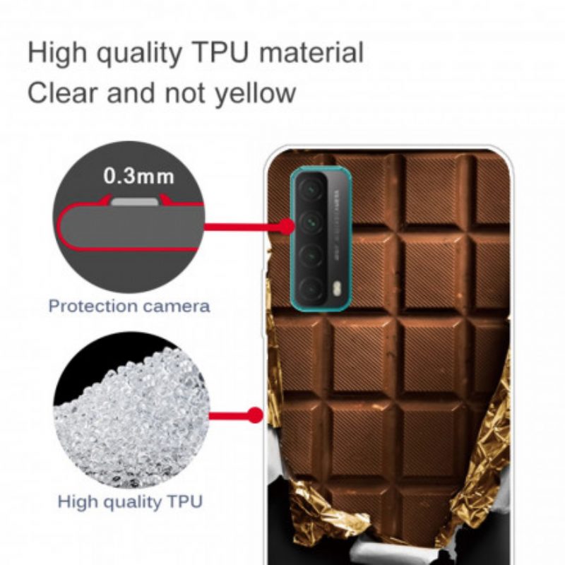 Hoesje voor Huawei P Smart 2021 Flexibele Chocolade