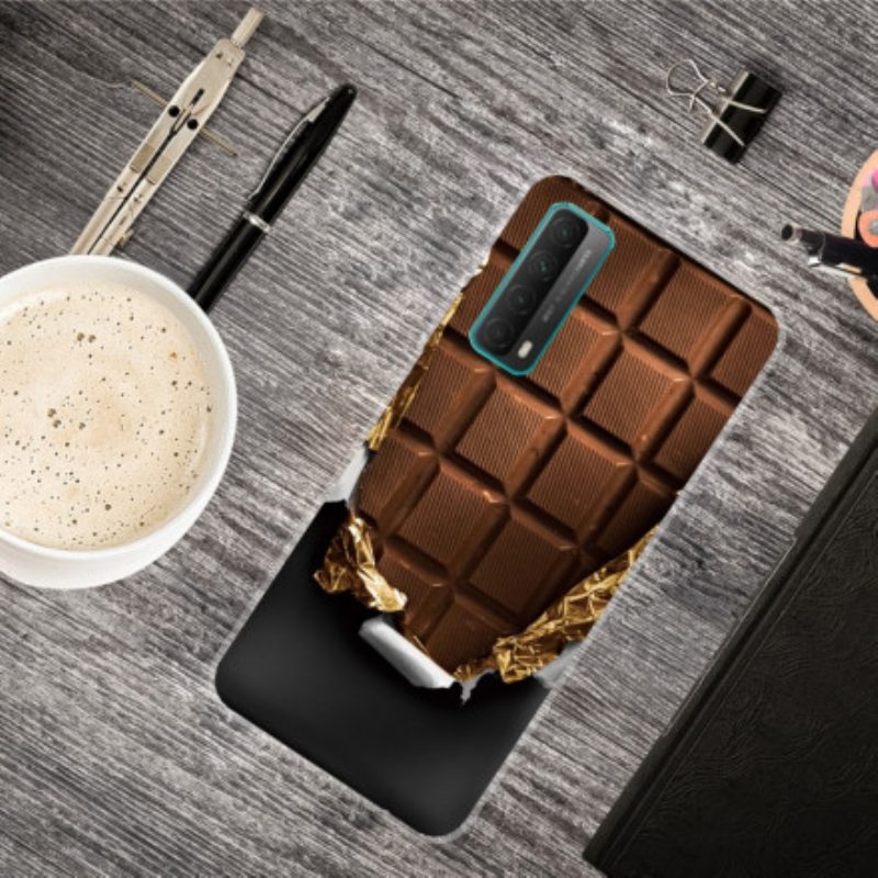 Hoesje voor Huawei P Smart 2021 Flexibele Chocolade