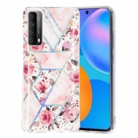 Hoesje voor Huawei P Smart 2021 Gemarmerde Bloemen