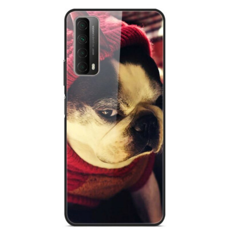 Hoesje voor Huawei P Smart 2021 Leuke Hond Van Gehard Glas