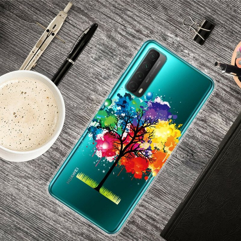 Hoesje voor Huawei P Smart 2021 Naadloze Aquarel Boom