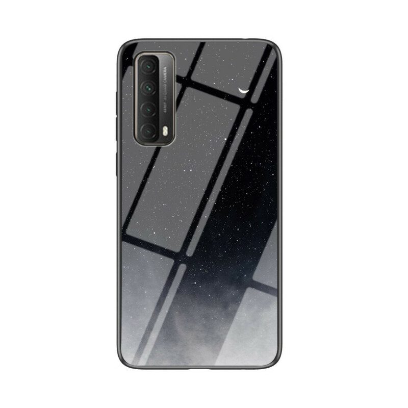 Hoesje voor Huawei P Smart 2021 Premium Kleuren Gehard Glas