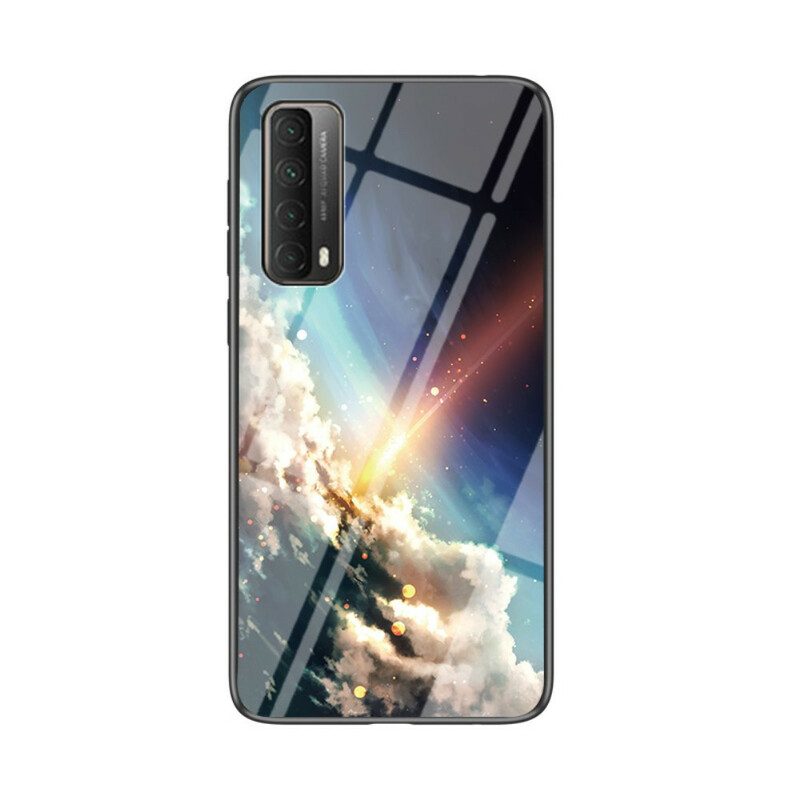 Hoesje voor Huawei P Smart 2021 Premium Kleuren Gehard Glas