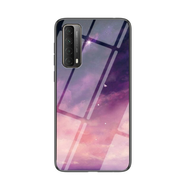 Hoesje voor Huawei P Smart 2021 Premium Kleuren Gehard Glas