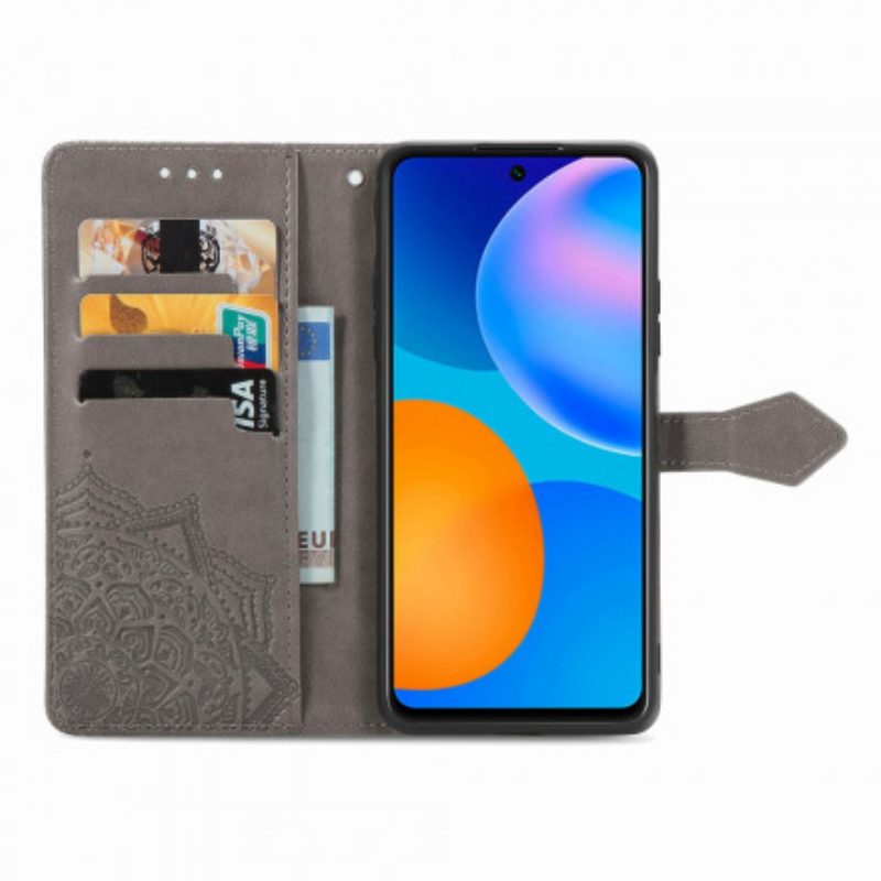 Leren Hoesje voor Huawei P Smart 2021 Mandala Middeleeuwen