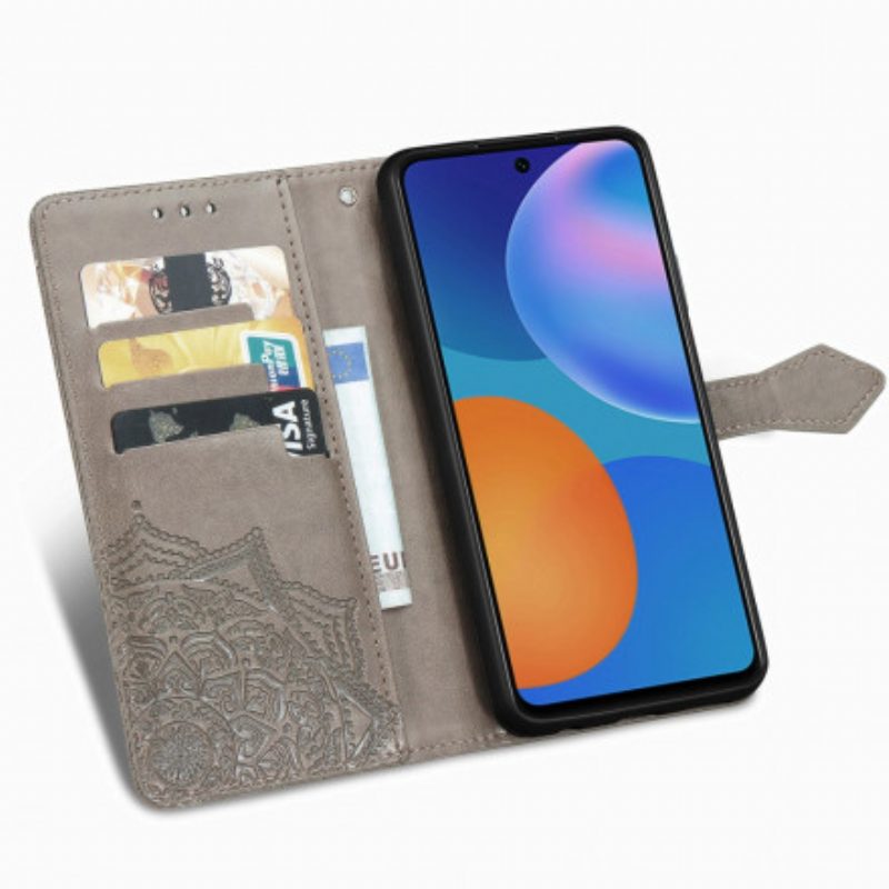 Leren Hoesje voor Huawei P Smart 2021 Mandala Middeleeuwen