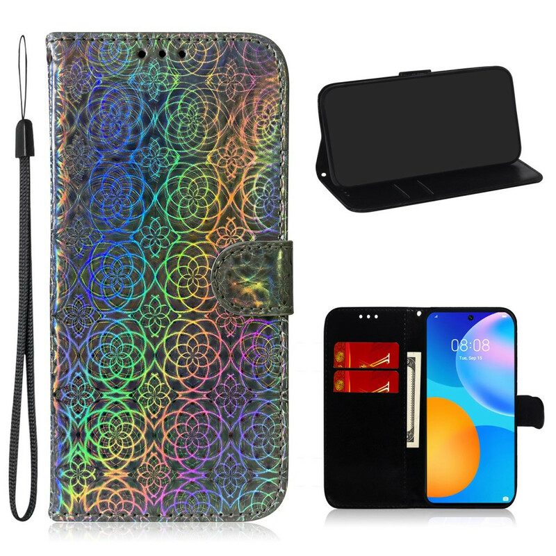 Leren Hoesje voor Huawei P Smart 2021 Pure Kleur