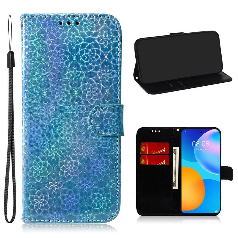 Leren Hoesje voor Huawei P Smart 2021 Pure Kleur