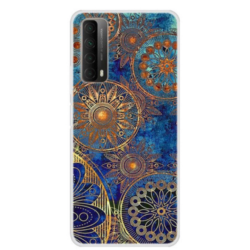 Telefoonhoesje voor Huawei P Smart 2021 Gouden Mandala's