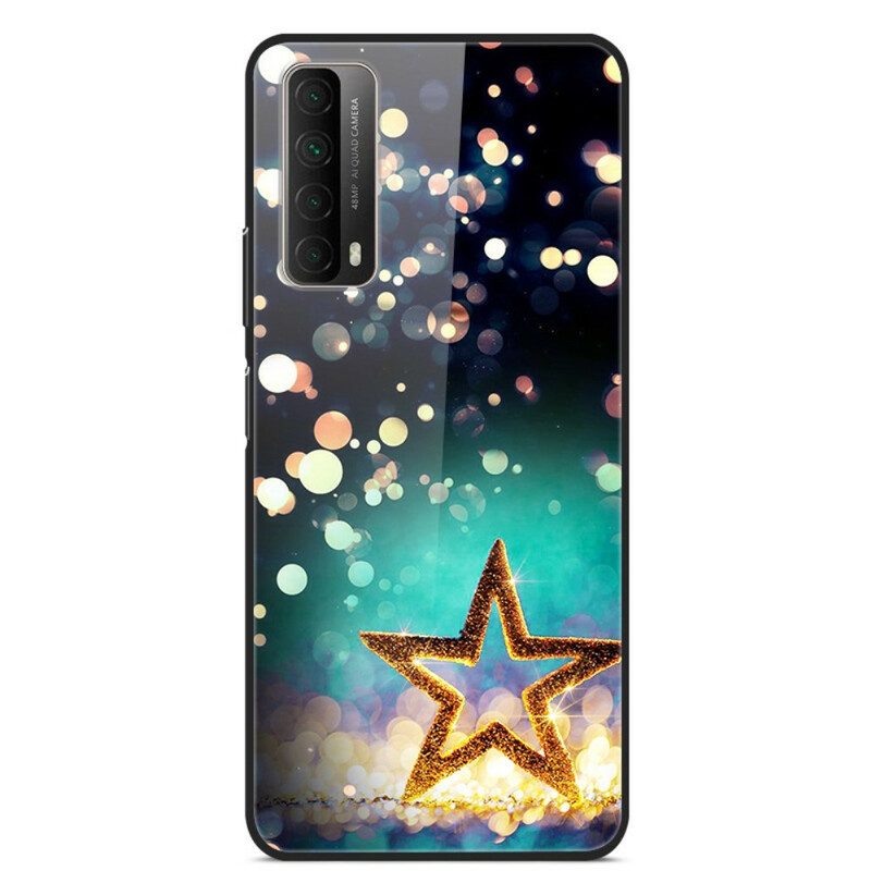 Telefoonhoesje voor Huawei P Smart 2021 Ster Gehard Glas