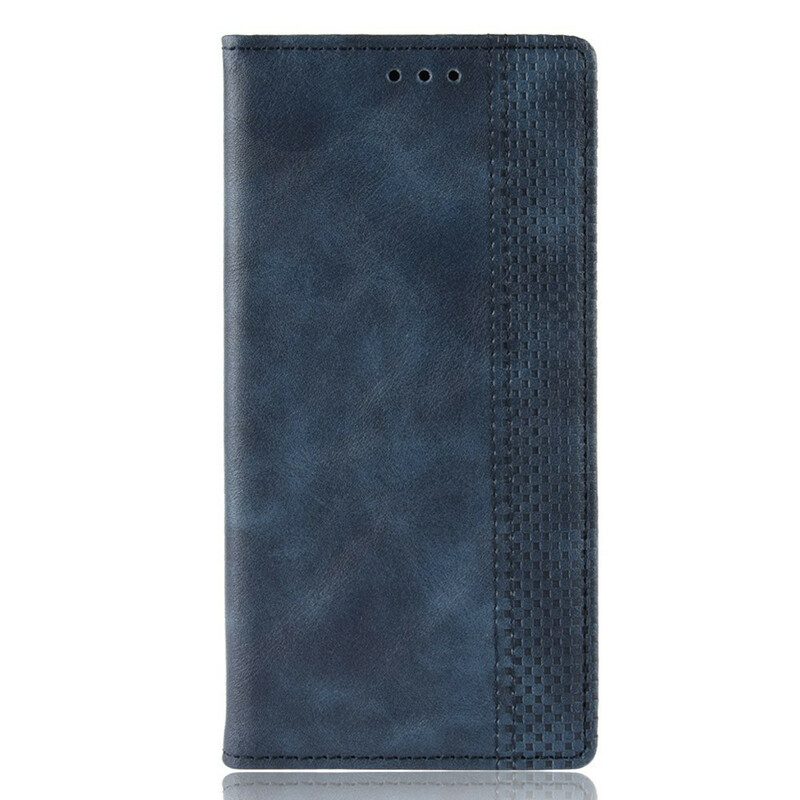 Bescherming Hoesje voor Huawei Y6p Folio-hoesje Gestileerd Vintage Leereffect